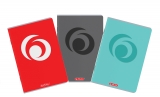 Caiet A4, 48 file, hartie 70g/mp FSC mix, patratele, Rainbow, diverse culori, Herlitz